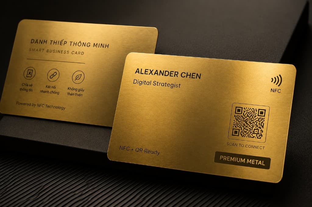 Thẻ NFC phiên bản vàng kim